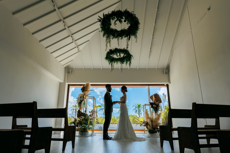 チャペル撮影からスタート!