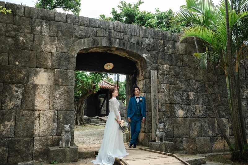 琉球の街並みでも