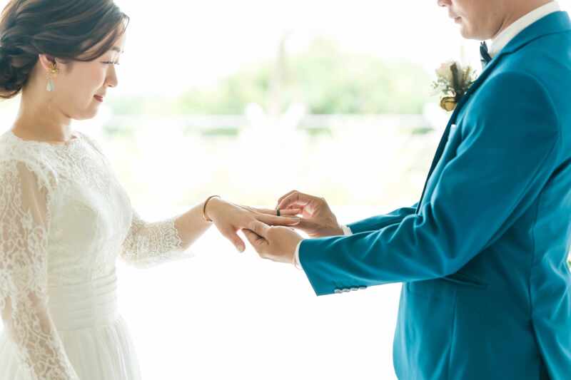 指輪交換のシーンも撮影しておきましょう