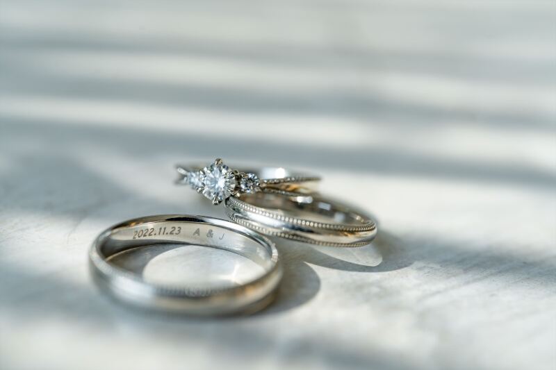 柔らかな日差しの中のリング