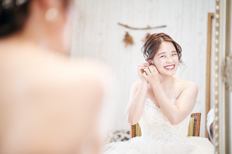 笑顔のお支度ショット☺