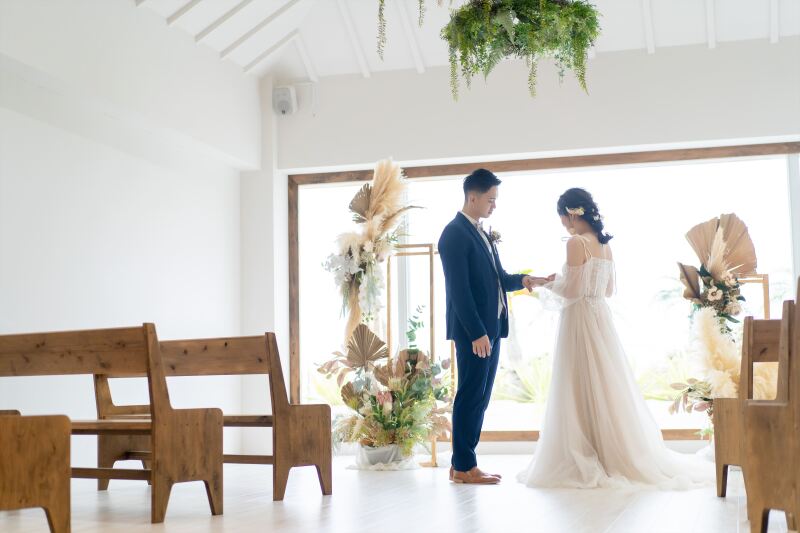 先ずはチャペルでのシーンを撮りましょう