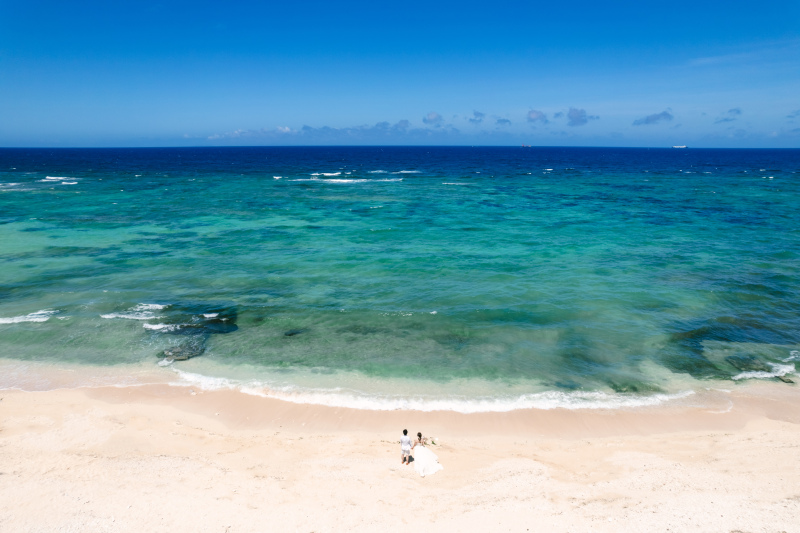 青い海と青い空☀
