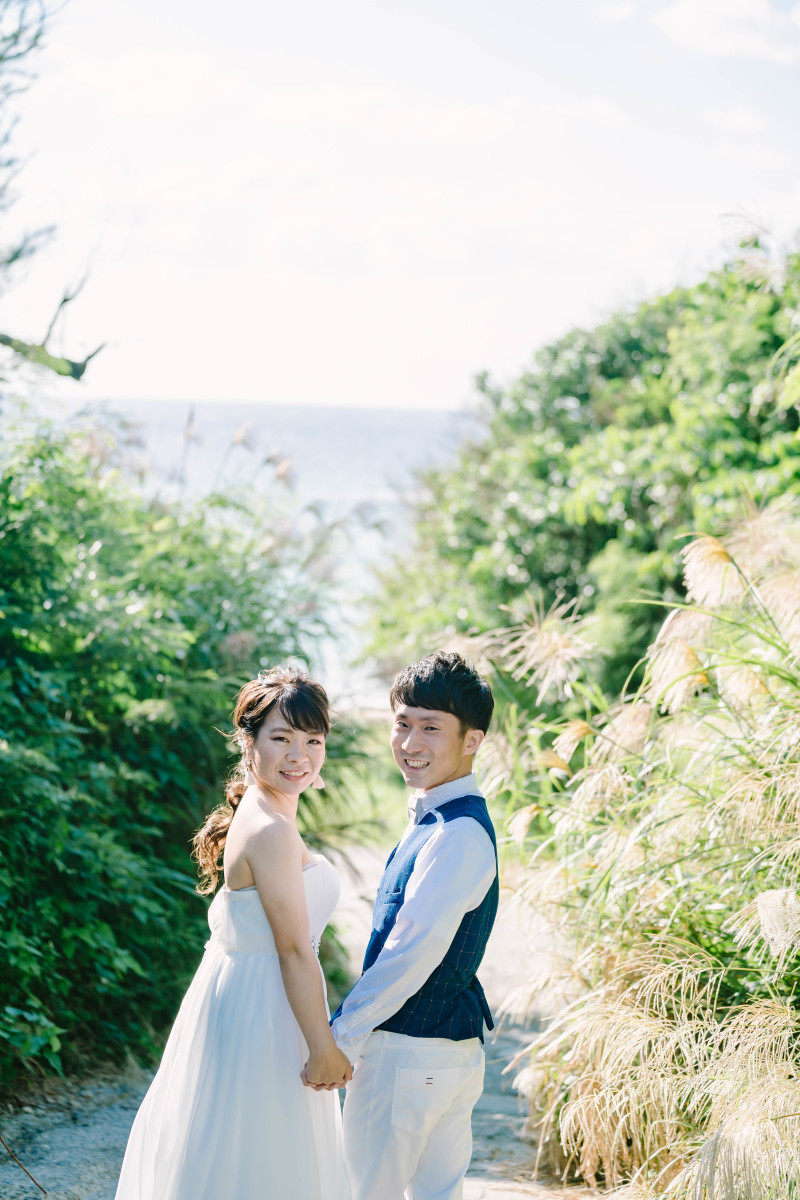 ビーチの途中でも