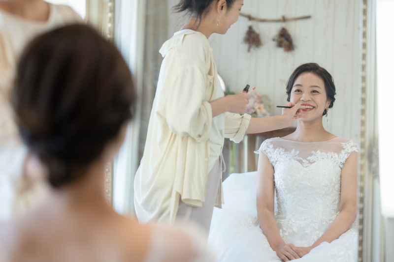 メイクシーンもしっかり残します！