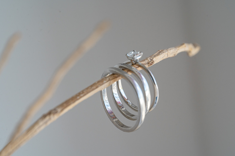 エンゲージリングとともに＊