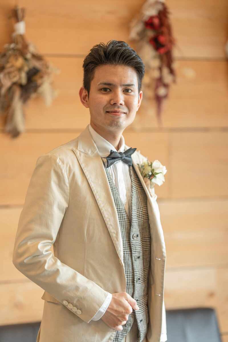 スーツがばっちりキマリました