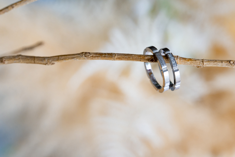 マリッジリングも素敵に撮影!