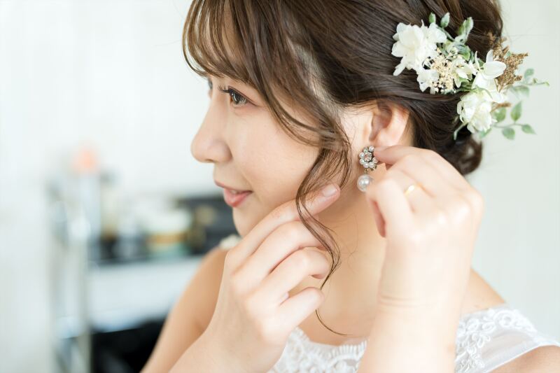 ヘアメイク綺麗にしあがりました