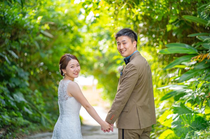 緑を過ぎたら青い海です