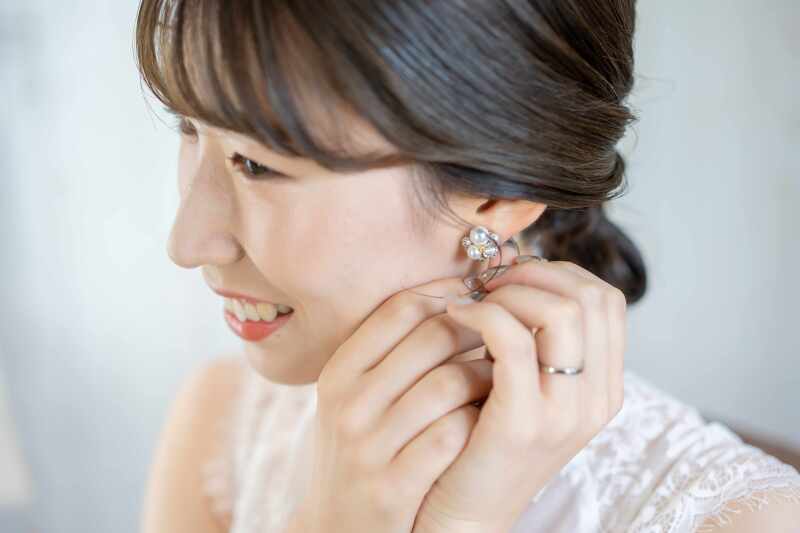 アクセサリー選びも楽しみの一つです