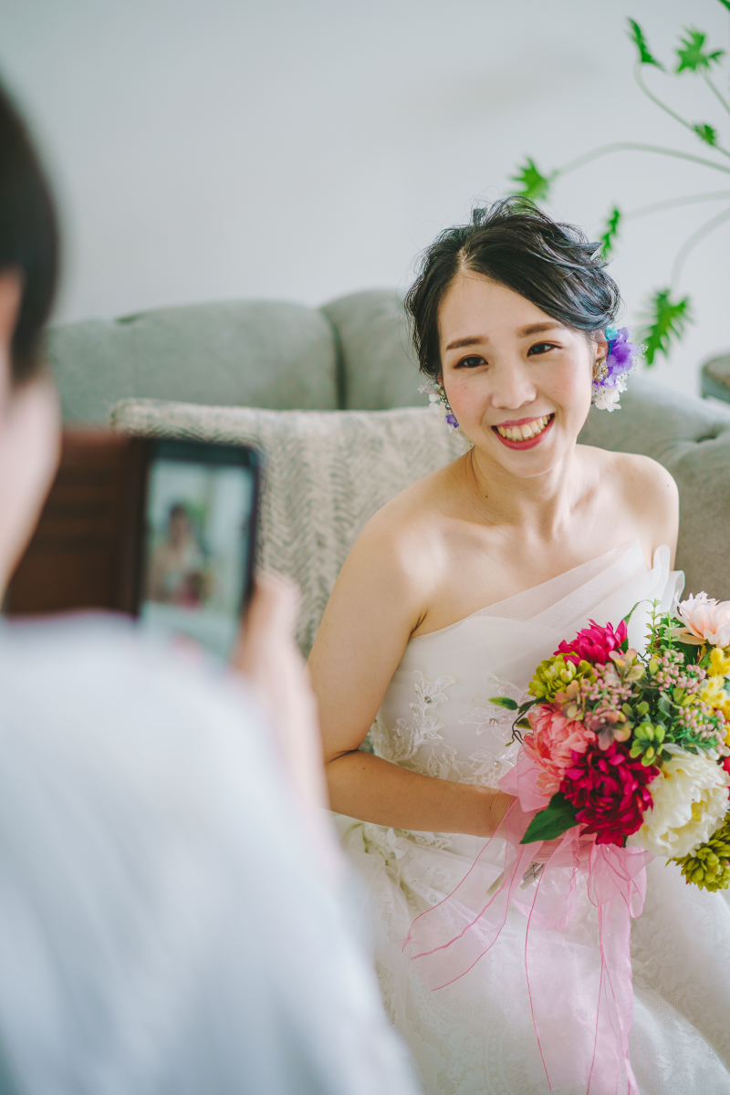 新郎様も思わずパシャリ♪