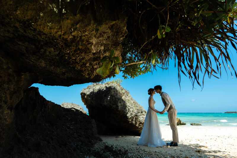 岩場のカットも