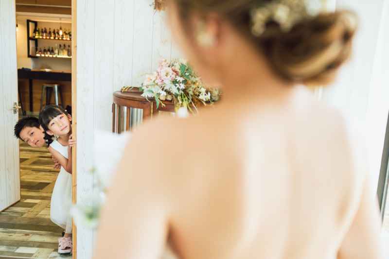 子供たちも気になるお支度シーン(*^^*)♪