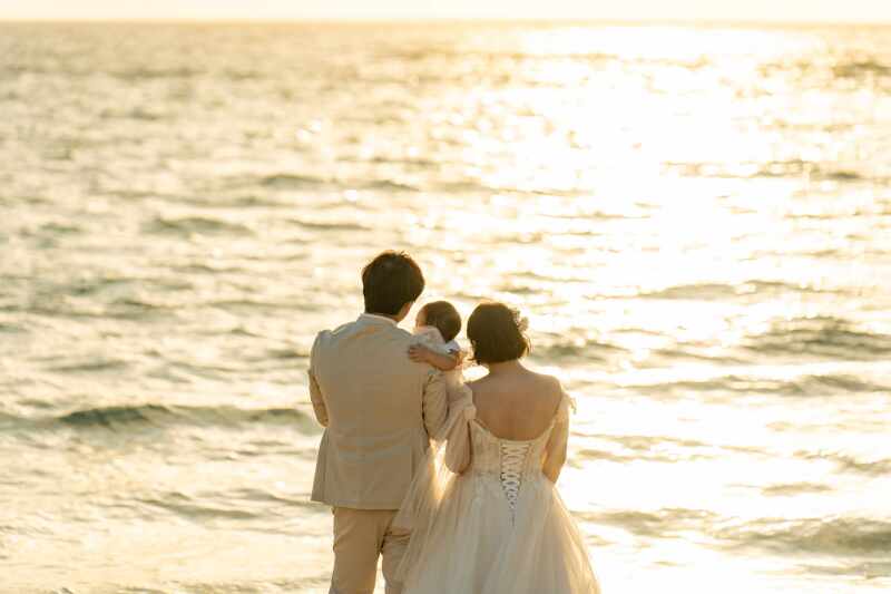 サンセットも３人で