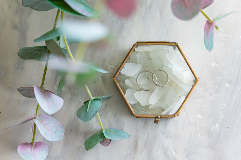 マリッジリングも記念撮影。