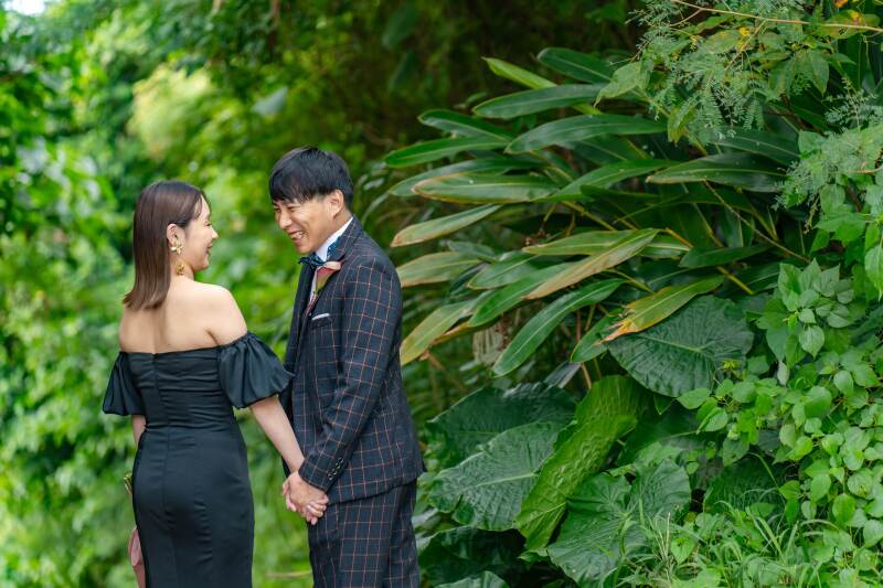 ビーチへ移動中、自然に囲まれて素敵な一枚