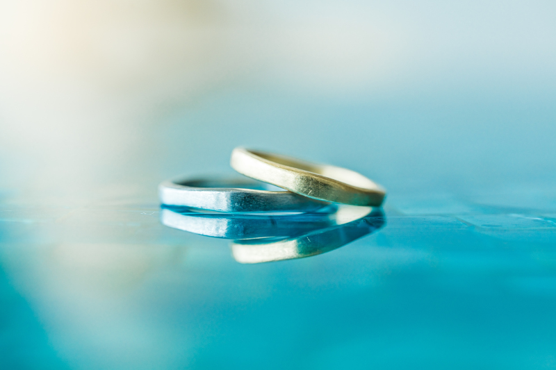 おふたりの指輪も素敵に撮影します