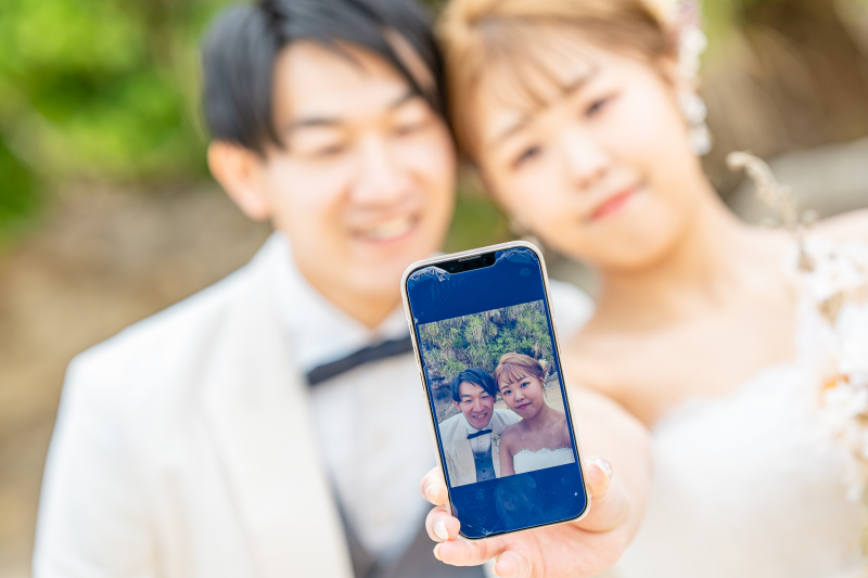 スマホを活用したカットも！