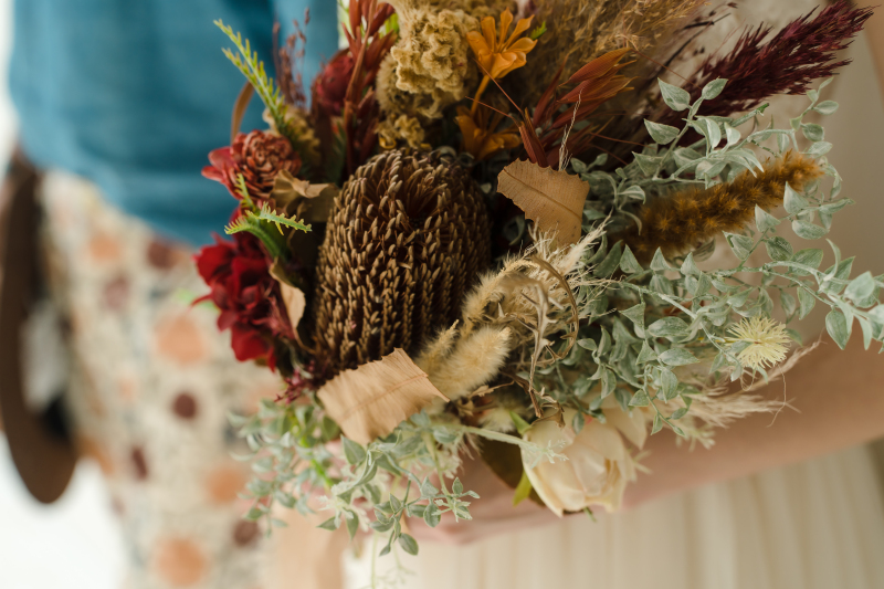 あえてブーケのショットも！