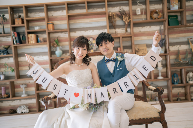 スタジオフォトも小物を使って可愛く!