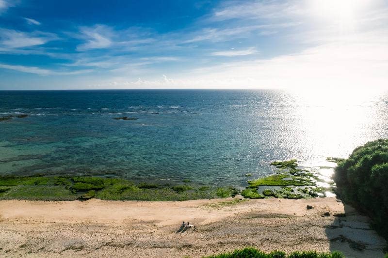 午後ならではの太陽が