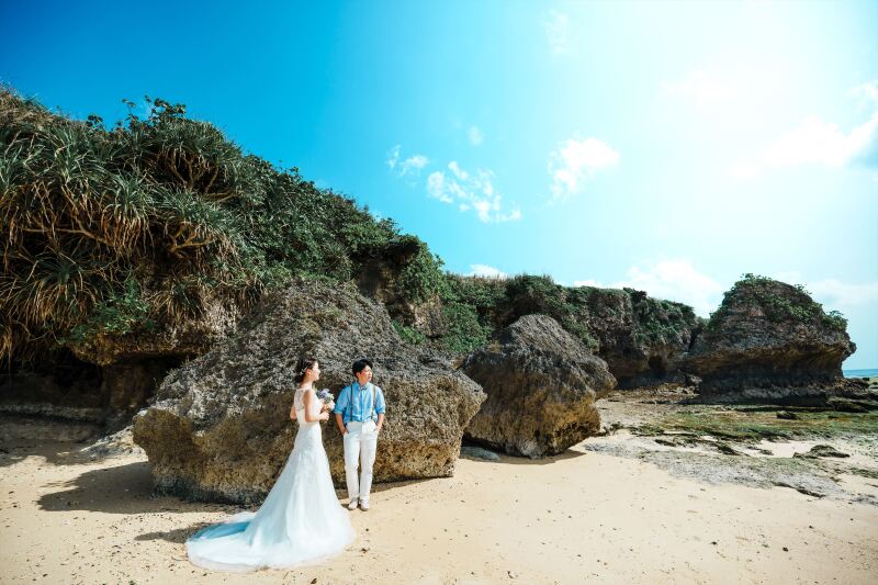 昼は海で思いっきり遊んで、その後はサンセット撮影。いいコースです!