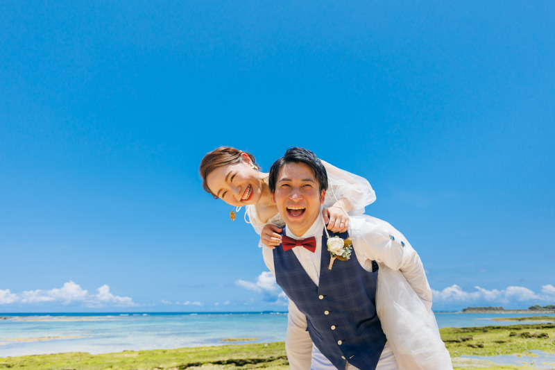 おふたりらしい笑顔あふれるカットが素敵です☺︎