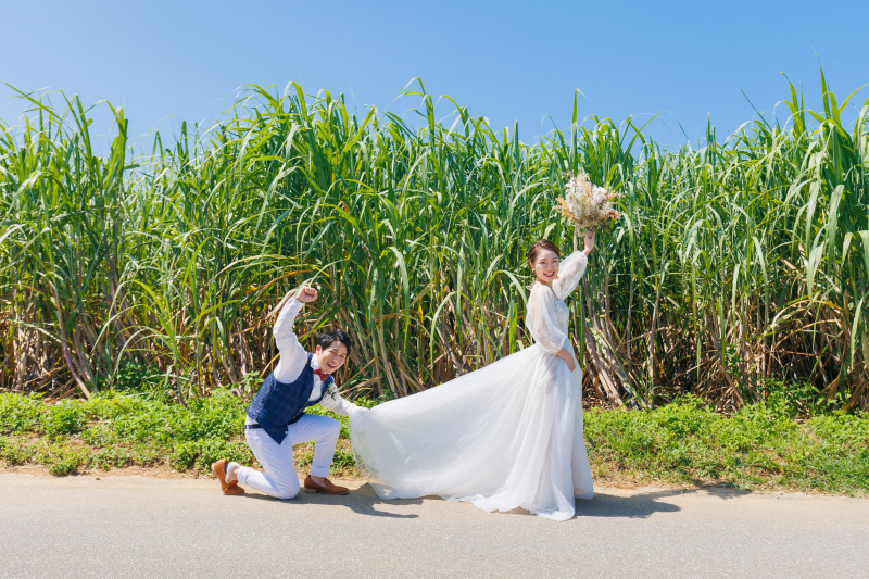 さとうきび畑も沖縄らしいフォトスポット！
