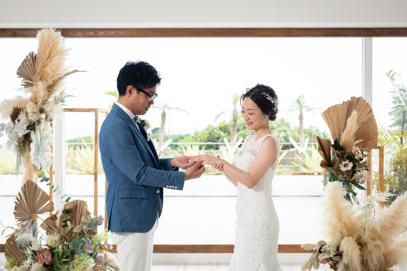 お互いへの誓いを立てながら・・・