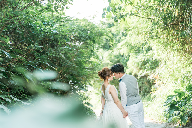 ビーチに向かう途中・・・