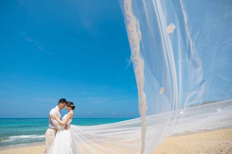 ラストはロングベールショットで