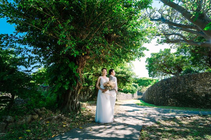 琉球文化漂うガーデンで！