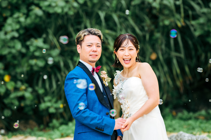 しゃぼん玉を使って遊んでみました♪