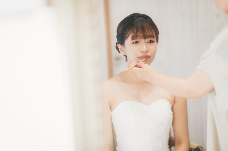 ご新婦様のお支度も整いました