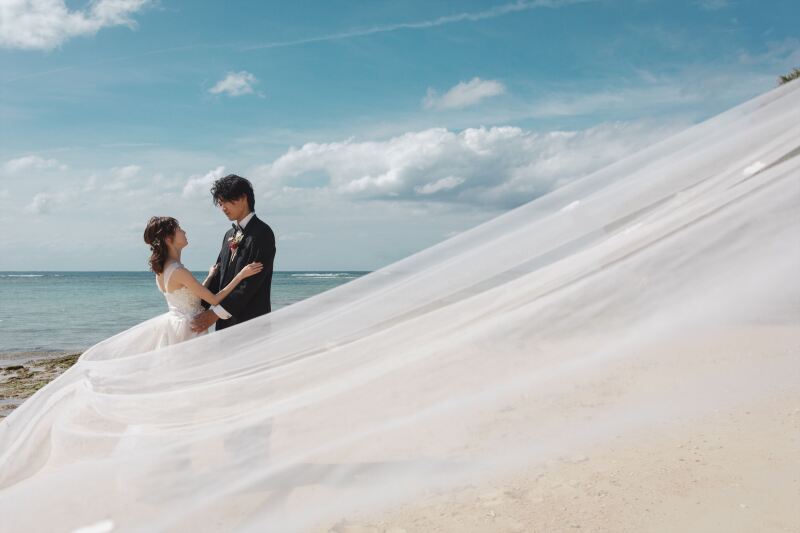 ロングベールをつかって