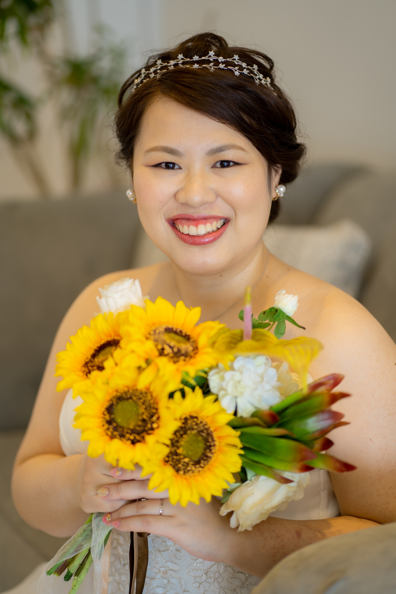 ブーケのひまわりよりも