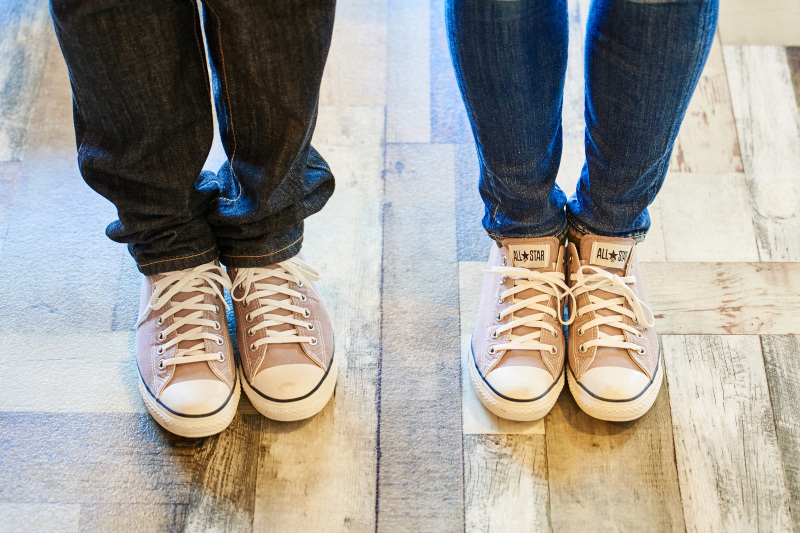 お揃コーデでご来店！