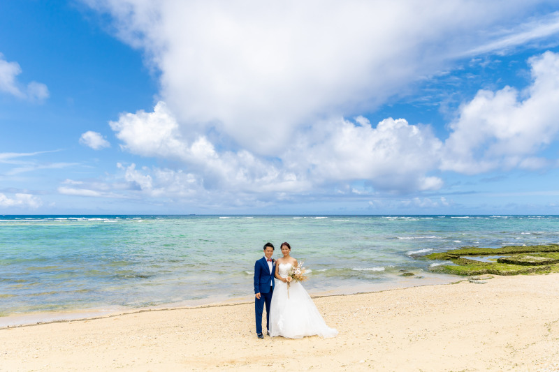 青い空と蒼い海