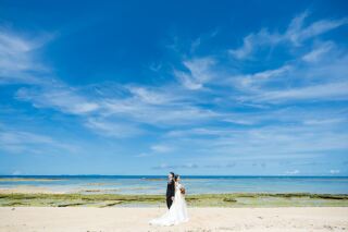 真夏のビーチフォト