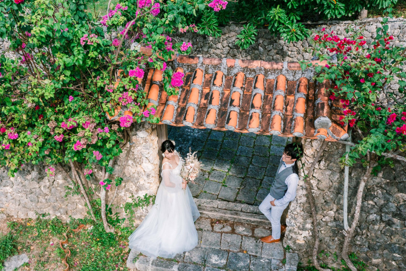 スタジオ隣接ガーデンでの沖縄らしい1枚!