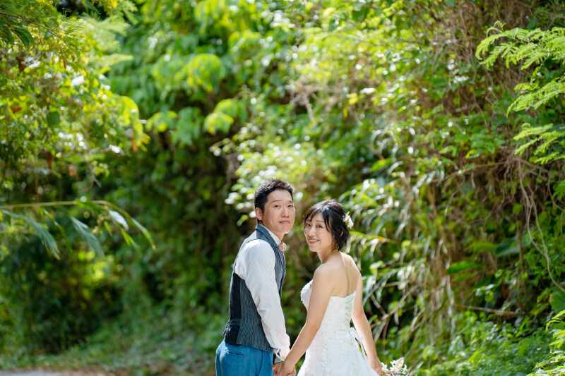 南国のグリーンに囲まれて