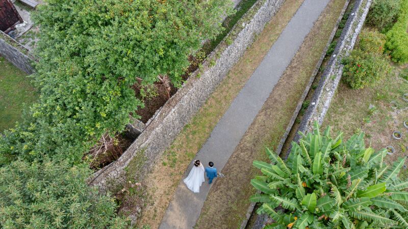 上空からも撮ってます♪