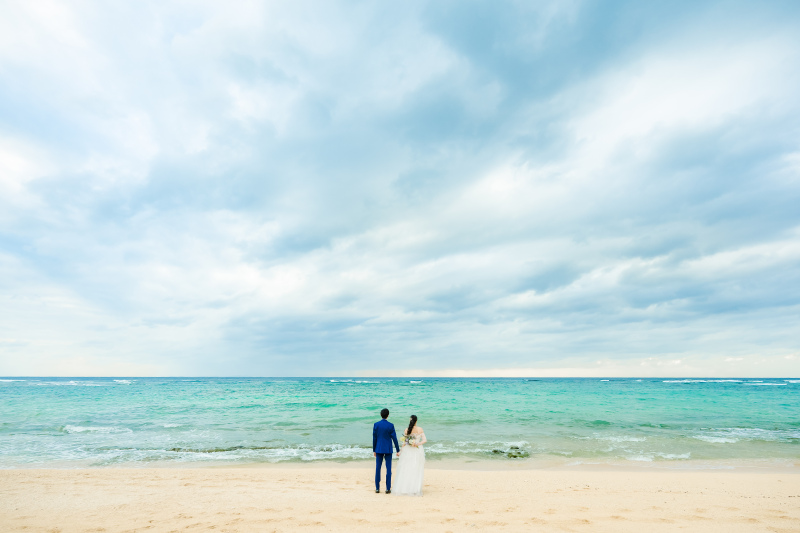 ふたりでビーチフォト