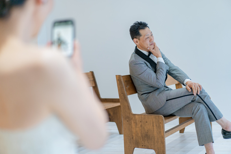 ご新婦様の目線の先には…