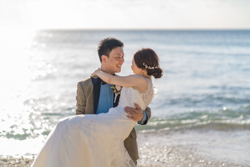 幸せいっぱいなおふたりです