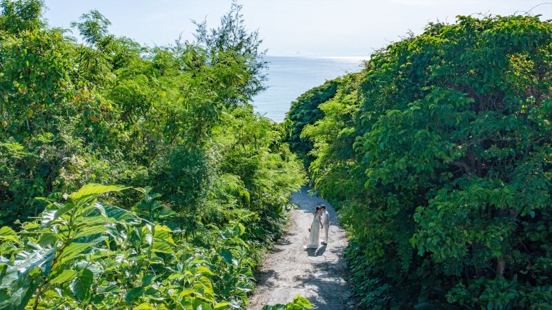 海は目前です！