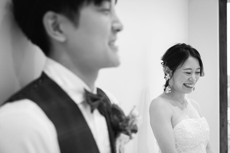 さりげない笑顔