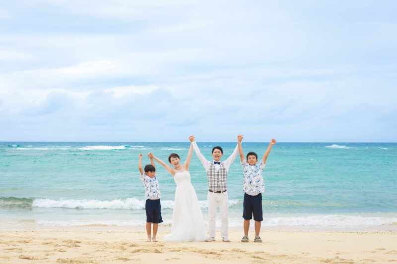 家族全員で元気よく