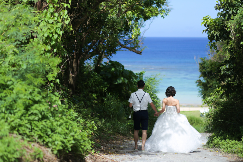 ビーチまでの道のり